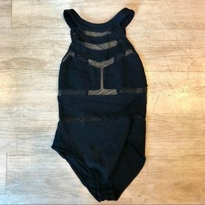 Cutout Sheer Bodysuit